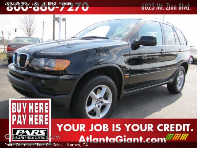 2003 BMW X5 3.0i in Jet Black