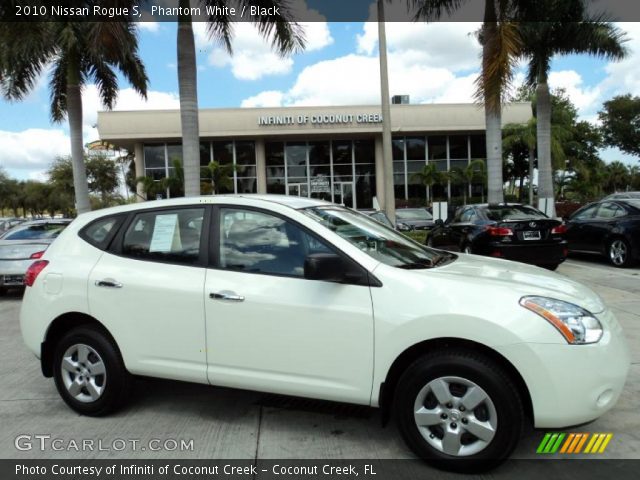 2010 Nissan Rogue S in Phantom White
