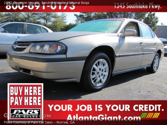 2003 Chevrolet Impala  in Sandrift Metallic