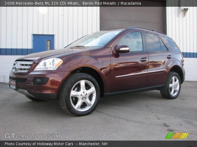 2008 Mercedes-Benz ML 320 CDI 4Matic in Barolo Red Metallic