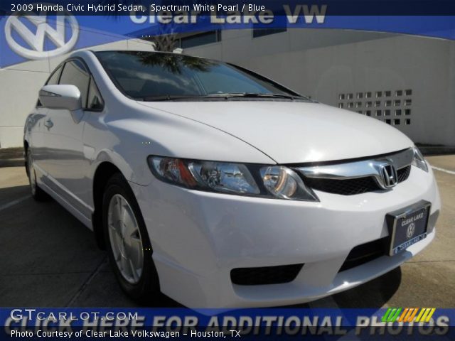 2009 Honda Civic Hybrid Sedan in Spectrum White Pearl