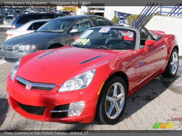 2008 Saturn Sky Roadster in Chili Pepper Red