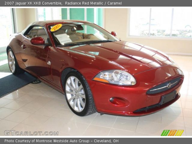 2007 Jaguar XK XK8 Convertible in Radiance Red Metallic