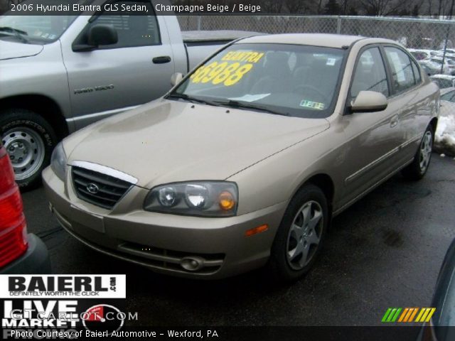 2006 Hyundai Elantra GLS Sedan in Champagne Beige