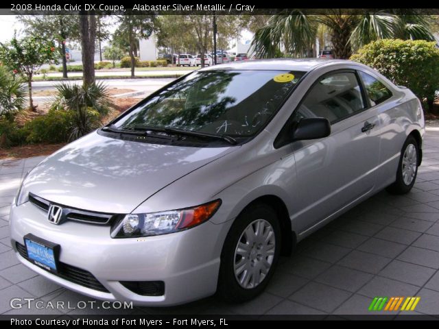 2008 Honda Civic DX Coupe in Alabaster Silver Metallic