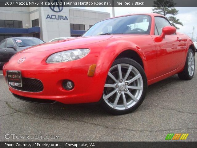 2007 Mazda MX-5 Miata Grand Touring Hardtop Roadster in True Red