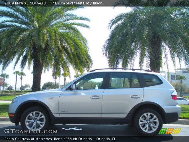 2009 BMW X3 xDrive30i in Titanium Silver Metallic