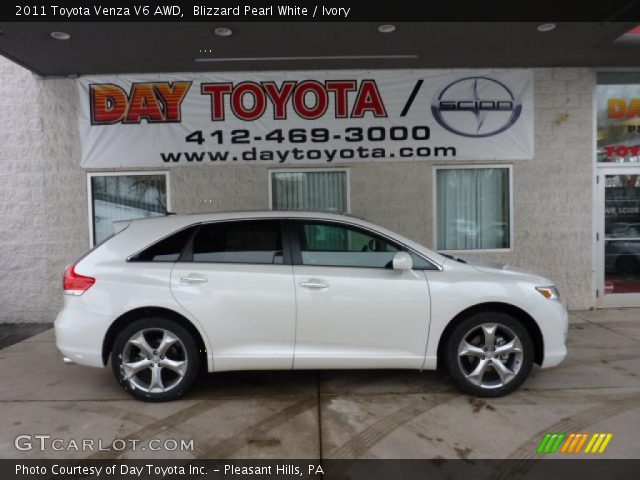 2011 Toyota Venza V6 AWD in Blizzard Pearl White