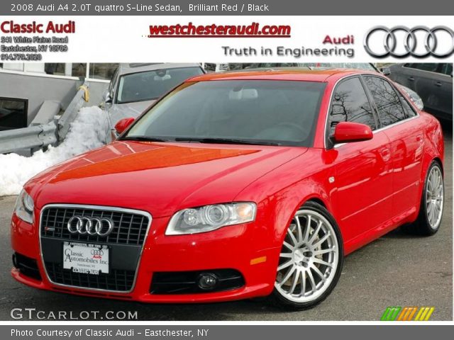 2008 Audi A4 2.0T quattro S-Line Sedan in Brilliant Red