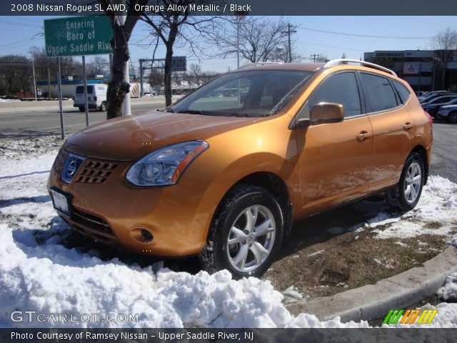 2008 Nissan Rogue SL AWD in Orange Alloy Metallic