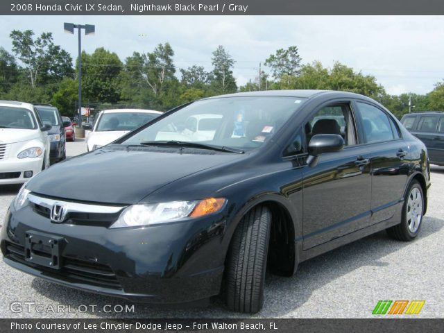 2008 Honda Civic LX Sedan in Nighthawk Black Pearl