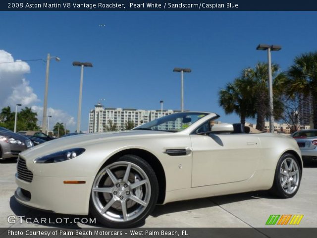 2008 Aston Martin V8 Vantage Roadster in Pearl White