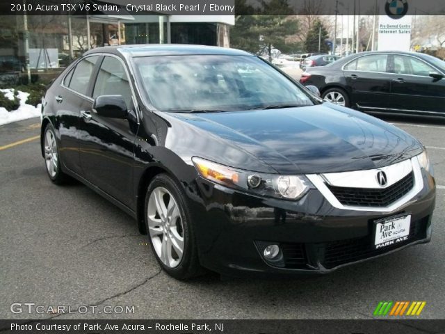 Crystal Black Pearl 2010 Acura Tsx V6 Sedan Ebony