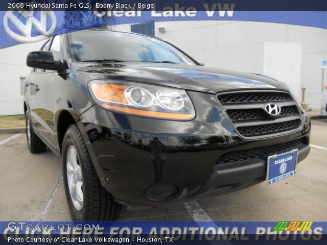 2008 Hyundai Santa Fe GLS in Ebony Black