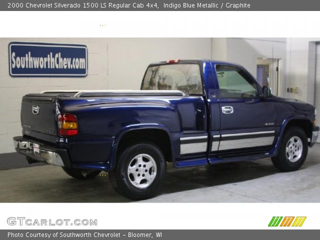 2000 Chevrolet Silverado 1500 LS Regular Cab 4x4 in Indigo Blue Metallic