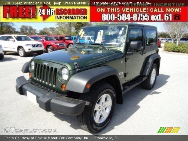 2008 Jeep Wrangler X 4x4 in Jeep Green Metallic