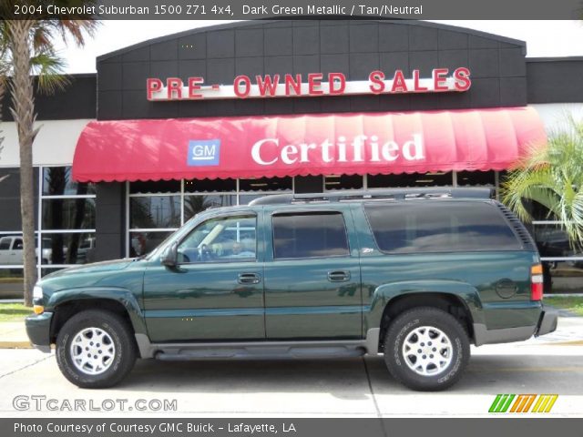 2004 Chevrolet Suburban 1500 Z71 4x4 in Dark Green Metallic