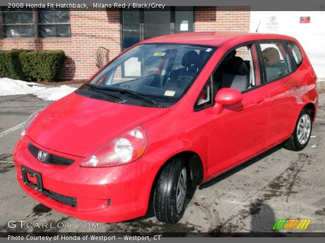 2008 Honda Fit Hatchback in Milano Red