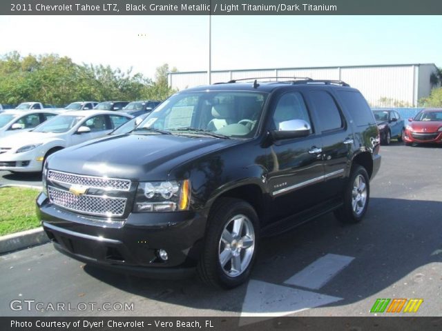 Black Granite Metallic 2011 Chevrolet Tahoe Ltz Light