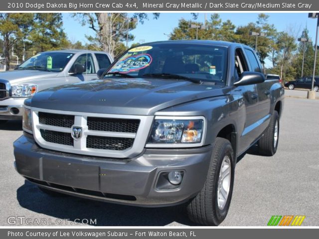 2010 Dodge Dakota Big Horn Crew Cab 4x4 in Mineral Gray Metallic