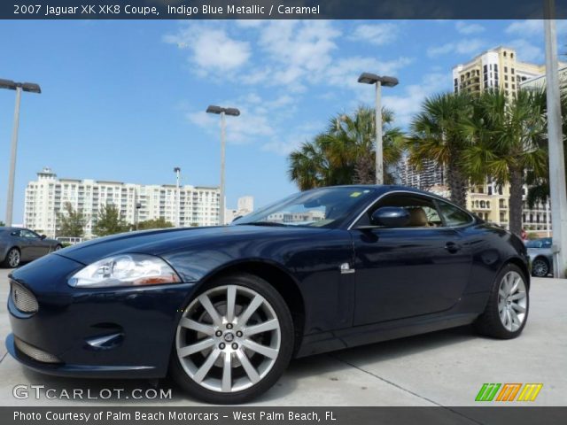 2007 Jaguar XK XK8 Coupe in Indigo Blue Metallic