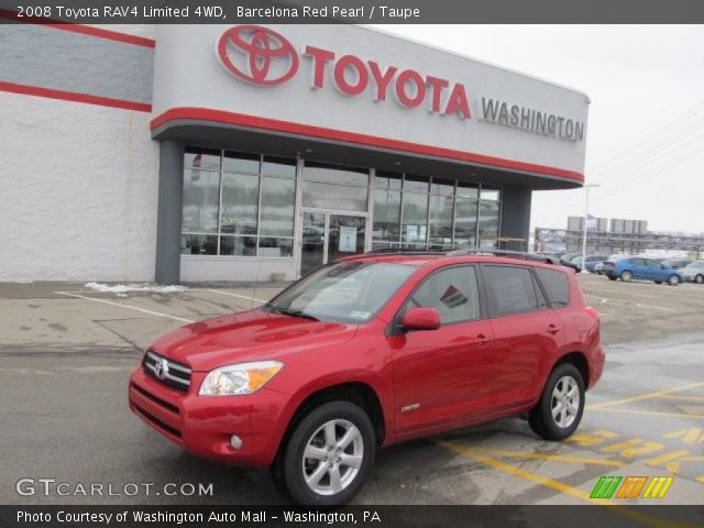 2008 Toyota RAV4 Limited 4WD in Barcelona Red Pearl