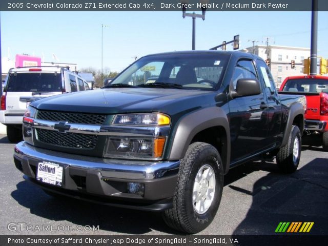 2005 Chevrolet Colorado Z71 Extended Cab 4x4 in Dark Green Metallic