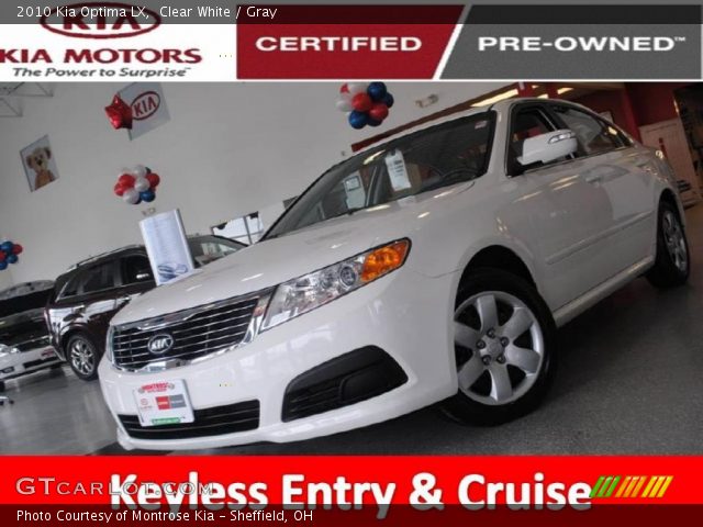 2010 Kia Optima LX in Clear White