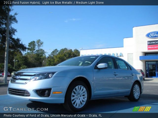 2011 Ford Fusion Hybrid in Light Ice Blue Metallic