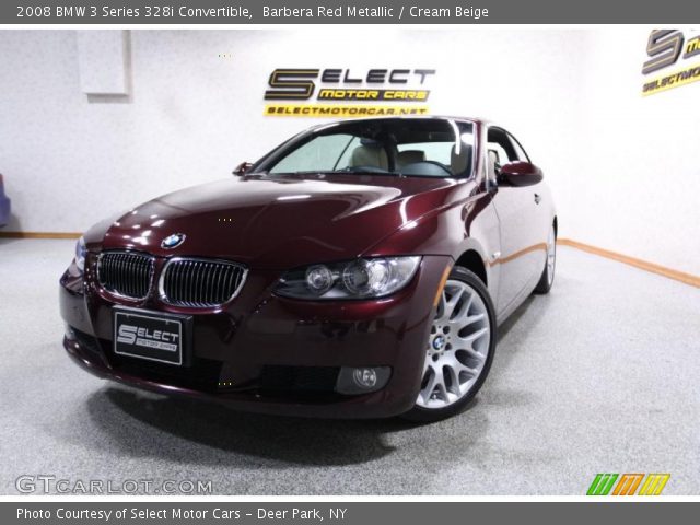 2008 BMW 3 Series 328i Convertible in Barbera Red Metallic