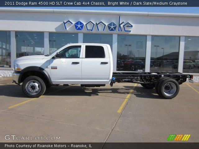 2011 Dodge Ram 4500 HD SLT Crew Cab 4x4 Chassis in Bright White