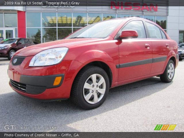 2009 Kia Rio LX Sedan in Tropical Red