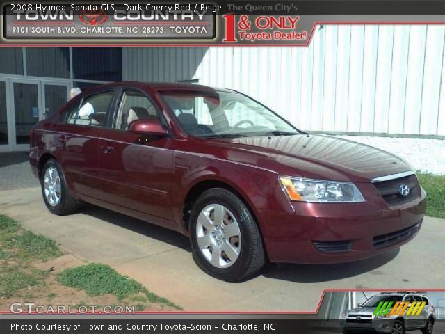 2008 Hyundai Sonata GLS in Dark Cherry Red