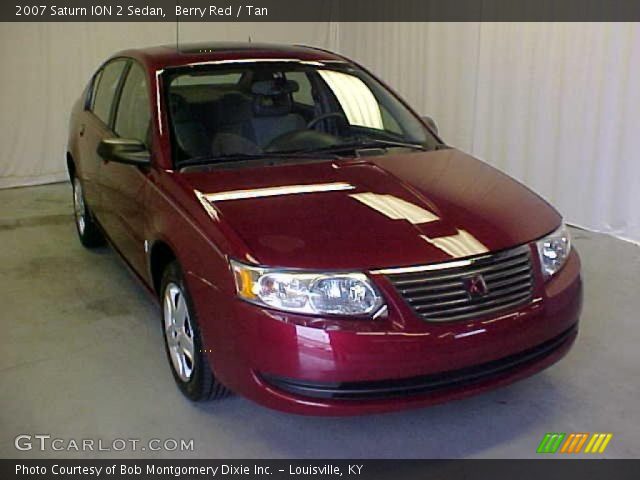 2007 Saturn ION 2 Sedan in Berry Red