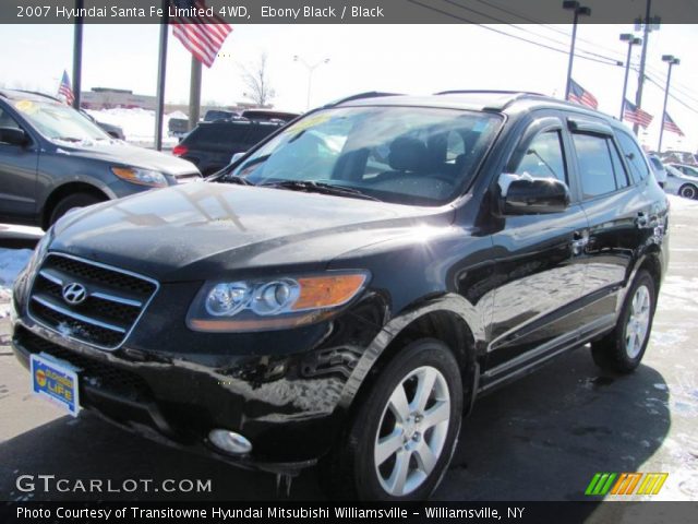 2007 Hyundai Santa Fe Limited 4WD in Ebony Black