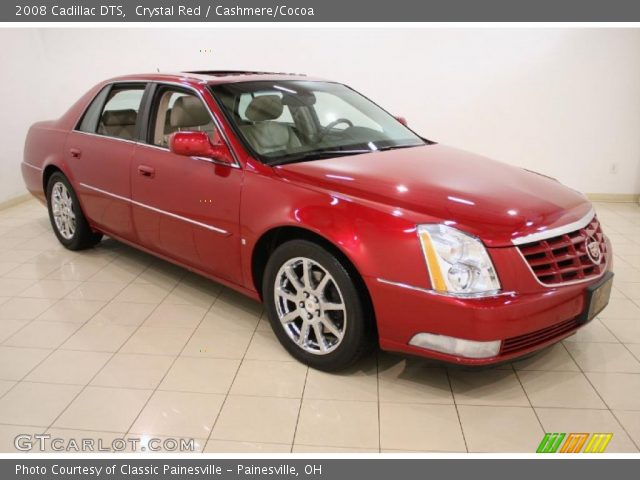 2008 Cadillac DTS  in Crystal Red