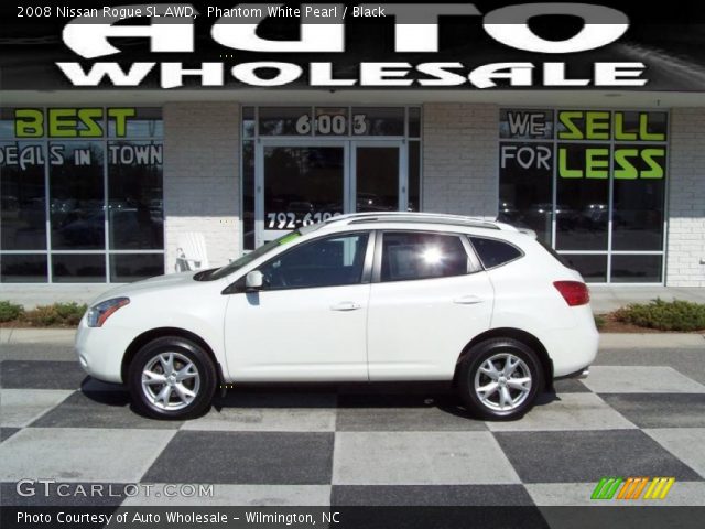 2008 Nissan Rogue SL AWD in Phantom White Pearl