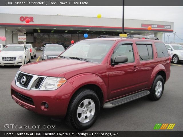 2008 Nissan Pathfinder S in Red Brawn