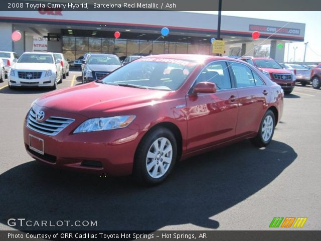 2008 Toyota Camry Hybrid in Barcelona Red Metallic