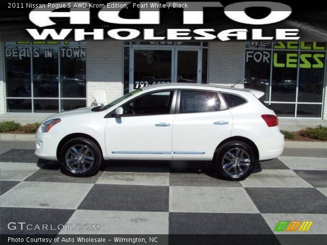 2011 Nissan Rogue S AWD Krom Edition in Pearl White