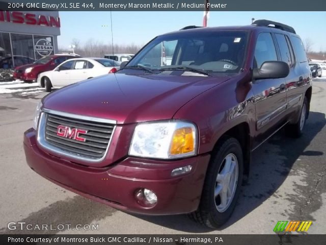 2004 GMC Envoy XL SLE 4x4 in Monterey Maroon Metallic