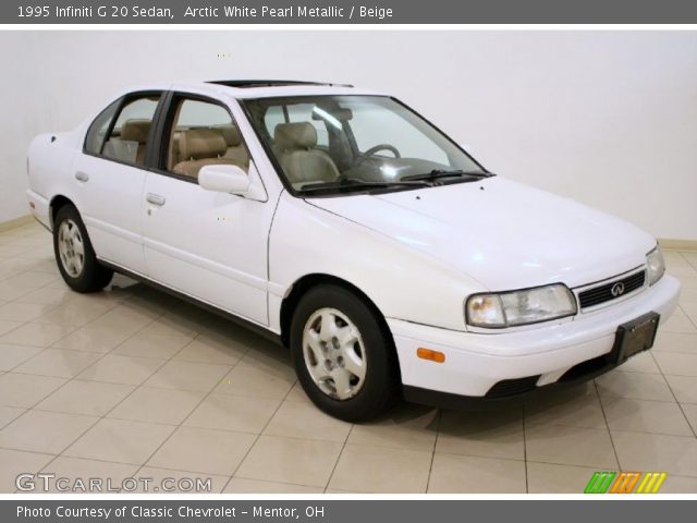 1995 Infiniti G 20 Sedan in Arctic White Pearl Metallic