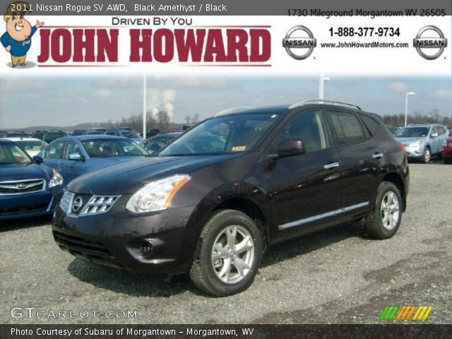 2011 Nissan Rogue SV AWD in Black Amethyst