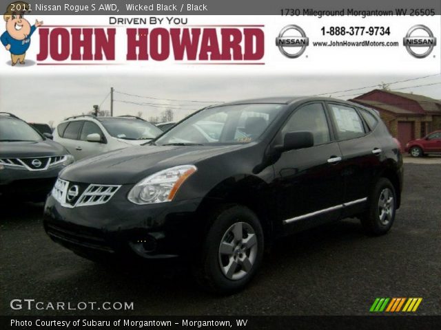 2011 Nissan Rogue S AWD in Wicked Black