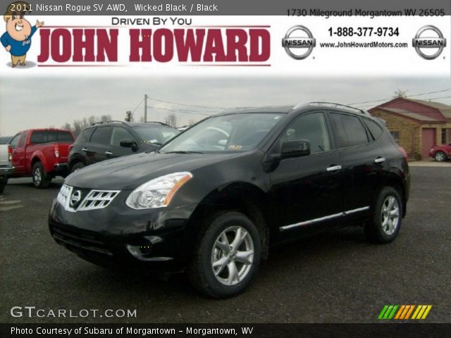 2011 Nissan Rogue SV AWD in Wicked Black