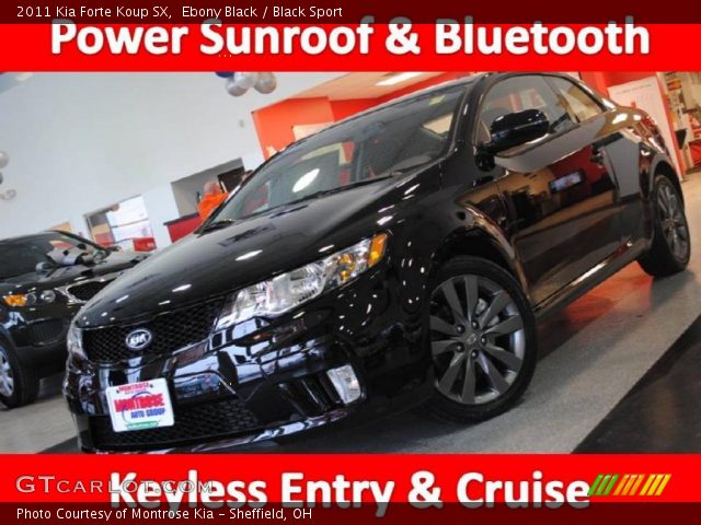 2011 Kia Forte Koup SX in Ebony Black