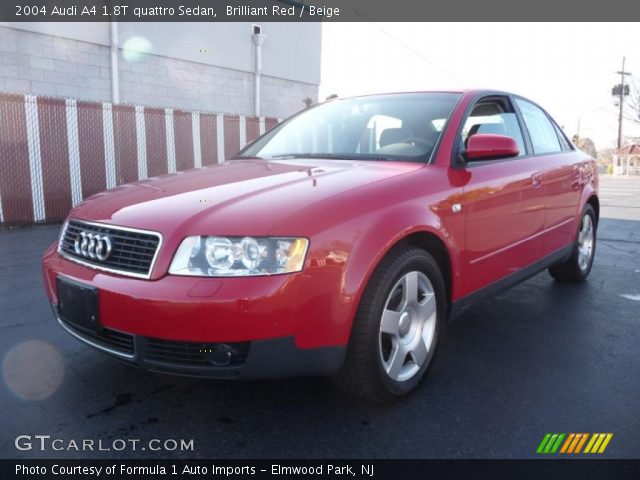 2004 Audi A4 1.8T quattro Sedan in Brilliant Red