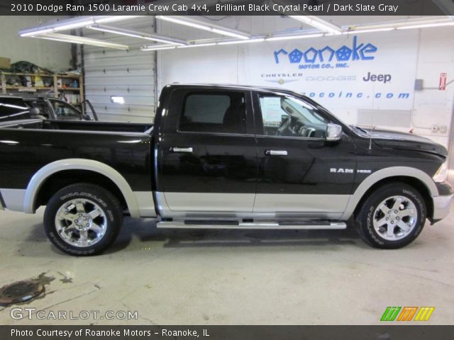 2010 Dodge Ram 1500 Laramie Crew Cab 4x4 in Brilliant Black Crystal Pearl