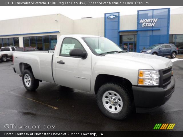 2011 Chevrolet Silverado 1500 Regular Cab 4x4 in Sheer Silver Metallic