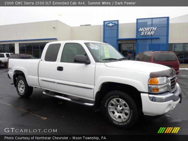 2006 GMC Sierra 1500 SLT Extended Cab 4x4 in Summit White